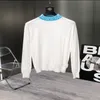 Nuevo cárdigan de punto, suéter minimalista con bordado de letras estilo Academia, jersey elegante de lujo con cuello en V y cuello alto para hombre/mujer c00p25