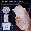 Masturbators handhållna transparent masturbator realistiska vagina avsugningar djup halsstimulator för män dick glans tränare massager sex leksaker 230925