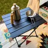 Camp Furniture Outdoor Camping Portable Tables Trips Hike With Storage Box Kit Lightweight Aluminum Alloy Picnic BBQ Table Stable Folding