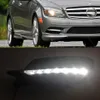 Carro led drl luzes diurnas condução lâmpada luz de nevoeiro para mercedes benz w204 c-class c300 amg sport 2007 2008 2009 2010 20112211