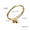 New Arrival Sweet Baby Bracelets Environmental Copper 18K Yellow Gold Plated Children Bangle Adjustable Open Bangles for Kids Nice320Q