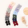 Accessori per capelli 2 pezzi moda bambina principessa forcine archi fermagli per clip sicuri per neonati bambini piccoli bambini all'ingrosso