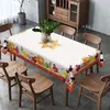 Bordduk Shana Tova Rectangle Tracloth Holiday Party Decorations Rosh Hashanah Jewish Year Waterproof Dining Cover