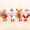 Acessórios de árvore de natal pingentes bonecas de natal decorações de natal estatuetas de pano de dança pequenos pingentes pendurados presentes