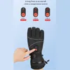 Ski Gloves USB Heated Motorcycle Winter Moto Warm Waterproof Rechargeable Heating Thermal For Snowmobile 230925