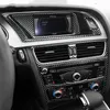 For Audi A4 A5 S5 Carbon Fiber Center Console CD Panel Car Wrap Sticker Air Outlet Cover Trim Navigation Car Interior Decoration243i