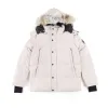 Designer Puffer Jacket Mens Down Jacket Puffer Parka Manteau d'oie à capuche Real Big Wolf Fur Canadian Wyndham Pardessus Coupe-vent Vêtements Style de mode Veste d'hiver