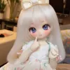 Poupées gaoshundoll16Bunny Rabbit anime visage résine Qbaby MDD VOLKS tête de pratique de maquillage à faire soi-même pour cadeau d'anniversaire mode mystère box 230923