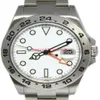 Bestverkopende luxe herenhorloge 42 mm Explorer II 216570 roestvrij staal witte wijzerplaat datum 42 mm automatisch herenhorloge originele Box3508