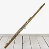 High-end franska silverpläterade nycklar 85Gold Copper Alloy Material C Flute With Box