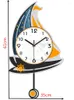 Horloges murales Swing Clock Nordic Voilier Décoration de la maison Montre Lumière Luxe