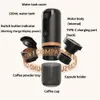 Cápsula italiana elétrica portátil, máquina de café recarregável por usb, xícara de café expresso, extração quente e fria