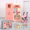 Kitchens Play Food Children House Simulation Cooking Kitchen Tableware Toy SetGirls Dollhouse Pretend Tools ZLL 230