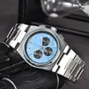 All Dials Working Automatic Date TISSO PRX Men Watches Luxury Fashion Mens Full Steel Band Quartz Movement Clock Gold Silver Leisure Wrist Watch TISS-1
