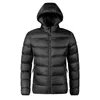 Mens Down Parkas Hombres Otoño Invierno Grueso Cálido Chaquetas con capucha Abrigo Outwear Casual A prueba de viento Impermeable Sombrero desmontable 230925