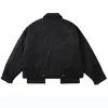 メンズジャケットアリックス1017 9SMブラックジャケット秋の冬の屋外ジップ機能ワークウェアポケットコットンメンズ女性コート付きタグ