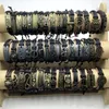 Bangle 10203050 pezzi braccialetti vintage per uomo donna braccialetto in pelle metallo fatto a mano retrò tessuto fascino misto gioielli regalo all'ingrosso 230923