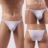 Mutande Mini perizoma erotico da uomo Mutandine sexy Vita bassa T-Back Intimo Slip bikini Lingerie ultra sottile Hombre