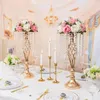 Party Decoration Flower Vase Stand Wedding Centerpiece Crystal Candle Holders For Reception Dinner Table Holidays Decor