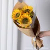 Dried Flowers 3510pcs Sunflower Decoration Artificial Flower Realistic Silk Daisies for Home Arrangement Wedding Party 230923