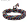 Charm Bracelets Outdoor Sporty Parachute Cord Survival Bracelet for Men Women Handmade Rope Braided Bracelet Camouflage Woven Bracelet Jewelry Q230925