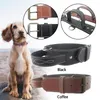 Dog Collars Decoration Training Home Collar Wide Artificial Leather Outdoor Adjustable Buckle With Handle Soft Accessories Neck Strap