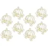 Feestdecoratie 8 stuks Bruiloft Snoepkar Pompoen Vervoer Middelpunt Goud Decor Cadeau Valentijnsdag Sieraden Versiering Container