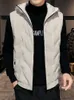 Hommes Down Parkas 90% Canard Blanc Rembourré Gilet D'hiver À Capuche Chaud Veste Sans Manches Léger Slim Fit Casual Puffer Gilet Manteaux 230925