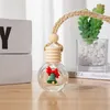 Bouteilles de parfum de voiture de 10 ml, décorations festives de Noël, pendentif en verre vide, diffuseur d'huiles essentielles, désodorisant, parfum DIY pour une conduite confortable