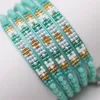 Strand Beaded Bracelet Geometry Hand Weaving Bohemia Adjustable Pattern Retro Tidal Current Rice Bead