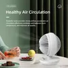 Elektrische ventilator 360 ° rotatie circulatiepomp Draadloos draagbaar multifunctioneel huis Stille ventilator Desktop luchtkoeler kinderslot