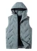 Hommes Down Parkas 90% Canard Blanc Rembourré Gilet D'hiver À Capuche Chaud Veste Sans Manches Léger Slim Fit Casual Puffer Gilet Manteaux 230925