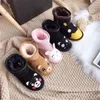 Stövlar barn stövlar australien snö boot designer barn skor vinter klassisk ultra mini boot cartoon kanin katt korta stövlar wgg baby pojkar flickor ankeltövlar barn päls