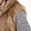 Men's Vests Europe America Faux Vest Casual Fashion Hooded Sleeveless Fur Coats Tops Autumn Winter Warm Slim Fit Jackets Men S-3XL L230925