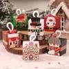 Present Wrap Santa Snowman Christmas Candy Boxes Merry Decor for Home 2023 Cristmas Xmas Gift Box Navidad Year Packging Påsar