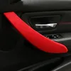 Alcantara Wrap Leather Car Door Armrest Panel ABS Covers Car Stickers Car-styling for BMW F30 F31 F32 F34 F36 3gt 3 4 Series266S