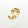 Luz amor parafuso anel clássico designer jóias 2022 mulheres banda anéis titânio liga de aço banhado a ouro acessórios de moda nunca fade notygwh