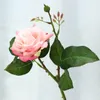 Faux Floral Hand Moisture Simulation Double Head Rose Home Decoration Bonsai Artificial Bouquets