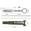 Petit couteau droit multifonctionnel extérieur 176 Couteau d'auto-défense de survie en milieu sauvage Couteau de camping Couteau portable EDC couteau d'auto-défense