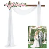 Party Decoration Wedding Valance Chiffon Outdoor Garden Arch Curtain Lawn Birthday Layout Background Gauze Cloth