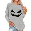 Women's Hoodies Sweatshirt Women Casual Fashion Halloween Print Long Sleeve Sweatshirts Europe And America Pullover Top Roupas Para Mulheres