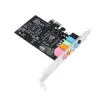 Sound Cards 3D Stereo Surround PCI-E Internal Sound Card Built-In 5.1 Channel CMI8738 Chipset Audio System Digital PCI Express PC Sound Card 230925