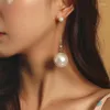 Orecchini pendenti personalizzati lunghi esagerati con grandi perle Gioielli semplici da donna in Europa e negli Stati Uniti