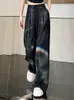 Pantaloni da donna Grigio Y2k Vintage Gamba Larga Donna Chiffon Elegante Stile Coreano Pantaloni Etero Femminile A Vita Alta Casual Moda 2023