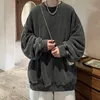 Mens Hoodies Sweatshirts Neploha Retro Yıkanmış Eski Saklama Erkekler Gevşek Düz Renk Sonbahar Sıcak Harajuku Erkek Üstler Hip Hop Y2K Sweatshirt 230925