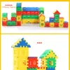 203Pcs/Set DIY Handmade Assembled House Blocks Puzzles Toys for 3-6 Years Girls Boys Kids Children's Educational Learning Games