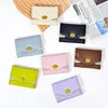 Super Super Slim Soft Solid Wallet Pu Leather Mini Credit Card Wallet Stresal Presters Holders Women Women Small Coin Pres