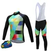 Jersey rowerowe zestawy koszulki rowerowe z długimi rękawami z spodniami dla mężczyzn Najnowsze jesienne zimowe zestawy rowerowe Pro Team Racing Rower Sportswear Suits Mundur 230925