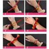 Braccialetti con ciondoli Bracciale per amante della moda Film Il tuo nome Gioielli fatti a mano in corda rossa Accessori per capelli con cinturino per cosplay