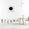 Wall Stickers Special Gun Hole Sticker Creative Decal Home Decor For Living Room Kids Boy Mural DDW10694